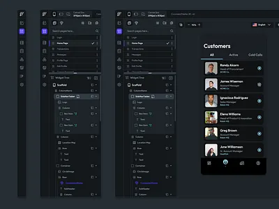 Updated Nav & Icons app app design flutterflow icon nav layer list navigation no code builder pageview side nav ui ui builder ux widget tree