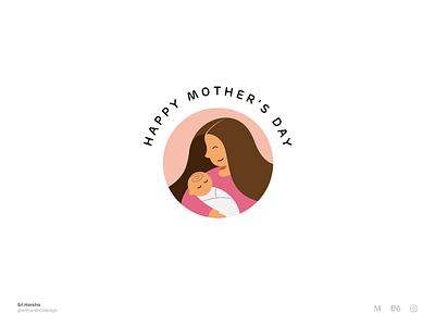 happy mother's day design graphic design illustration illustrator vector