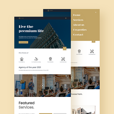 Premio - real estate website adobecc adobexd color color palette creativecloud madewithcc minimal minimalism minimalist modern design modernism realestate typogaphy uiuxdesign web webdesign website website design
