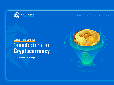 Design for Valiant (Cryptocurrency) bitcoin conference courses crypto crypto currency cryptocurrency design figma money photoshop ui ui design uidesign uiux