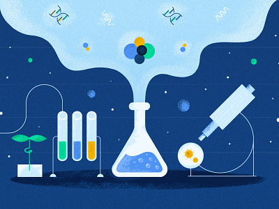 Med Lab - illustration blog blog design blog illustration digital discover healthcare illustration illustration design illustration digital medical design medicine pharma pharmacy technology texture