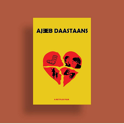 ajeeb daastaans movie minimal poster ajjeb daastaans design graphics minimal minimalist poster