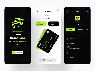 Online Bank App app bank app banking clean daily ui designer exchange figmadesign freelance interface job minimal mobile ui money send transport typography ui ux wallet