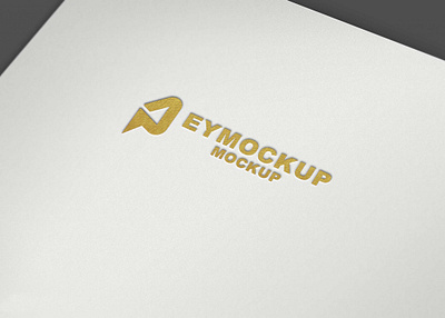 Golden Plain Logo Mockup app branding design icon logo psd ui ux vector web