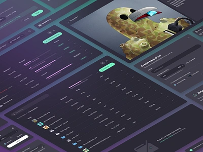 Shadow Drive UI Concept (High Level) app design blockchain clean concept crypto dark ui dataset dronies dropbox isometric minimal solana storage swap table design ui ui design web app web3