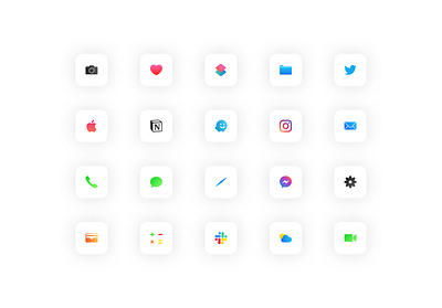 100+ Icons app set for iOS app app design clean colors design figma icon iconography icons ios mobile multicolors pack product design set ui