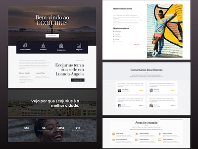 Ecojurius Homepage adobe xd design elementor ui web wordpress