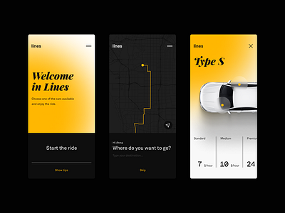 Lines Carsharing app automotive car cars carsharing clean design elegant gogoapps lineart minimal productdesign typo typography ui ui design userinterface ux