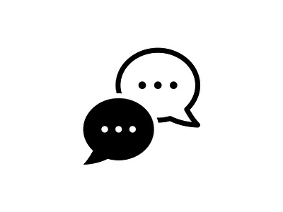 Bubbles Chatting 👇 art bubbles chat chatting comments communication design discuss glyph graphic icon illustration texts vector