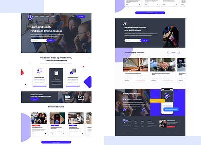 SD branding design landingpage lms mobile portfolio tutor ui design ux