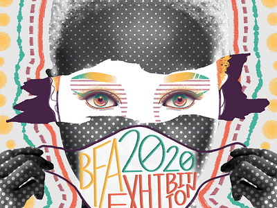 BFA 2020 Exhibition Poster collage graphic design illustration photoshop poster design