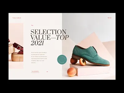 Valuable - Website concept articles clothes concept design fashion minimalist shoes shop ui ux web design webdesign website website design