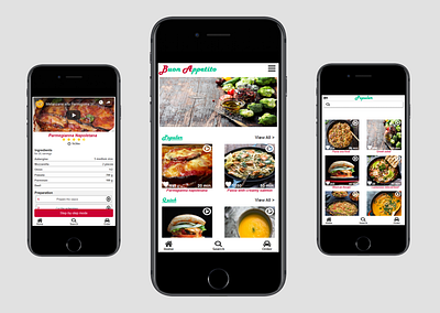 Recipe app design