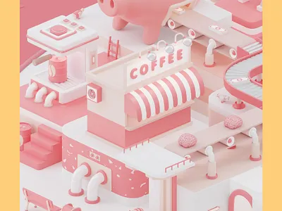 Generator detail #2 3d 3d art 3d artist 3d artwork amusement park blender3d c4d cinema4d clean coffee colorful creative digital digitalart dirigtal art factory illustrator minimal octanerender park