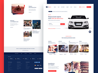 OK! Teleseguros Auto Insurance audi blue bmw car digital electric insurance motor portugal red responsive sketch template ui ux volvo web