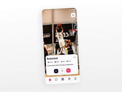 Event App app apple eventapp events iphone match minimal swipe tinder ui uidesign userinterface ux uxdesign uxui whitespace