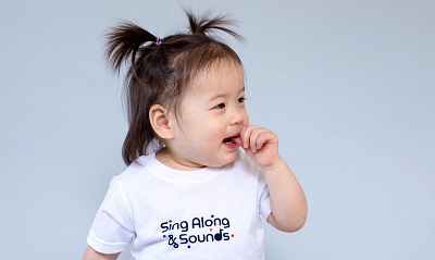 Sing Along and Sounds Logo branding children concert design illustration kids logo music organization sing singing song songs