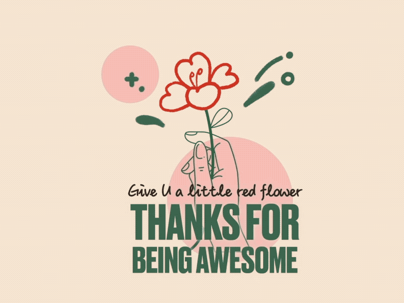 a little flower animation gif illustration