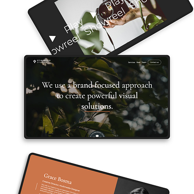 Content studio website design - Milk Studios minimal ui ux web