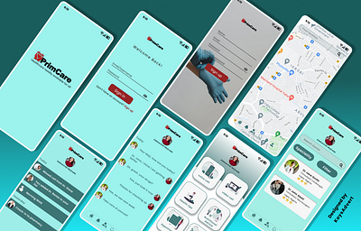 primcare app design ui ux