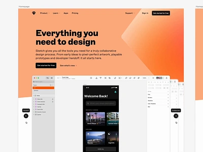 Homepage Explorations exploration gradient homepage mac marketing sketch visual web website