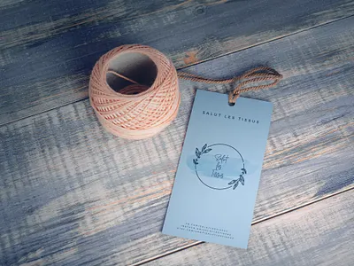 Label Design - Salut Les Tissus brand brand design branding branding and identity cardboard graphic design label logo logotype print tag textile étiquette