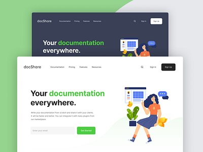 docShare | Landing page console docs documentation exploration landing design landing page landing page design landing page ui landingpage login platform signin singup ui ui design ux visual visual design web page