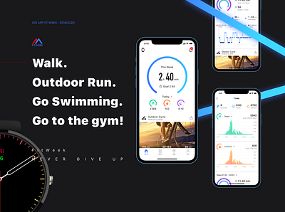 FitWeek smart watch design app design ue ui watchos 图标