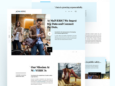 MaiVERIC Landing page clean design clean ui landing landing page landing page ui ui ui design ux web design web site web ui webdesign website website design