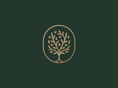 Olive Tree branch fruit grow icon leaf logo luxury mark olive olive oil symbol tree