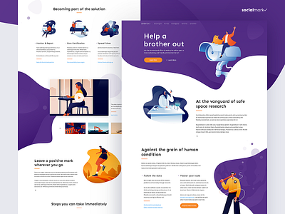 SocialMark design dribbble figma figmadesign homepage illustration interface landign page photoshop ui uidesign webdesign