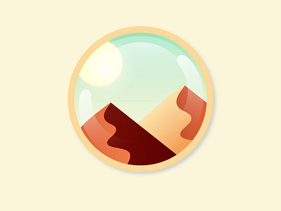 Desert 3d ball crescent moon day desert illustration design dribbble illustraion night sand shadow shine stars summer the sun vector