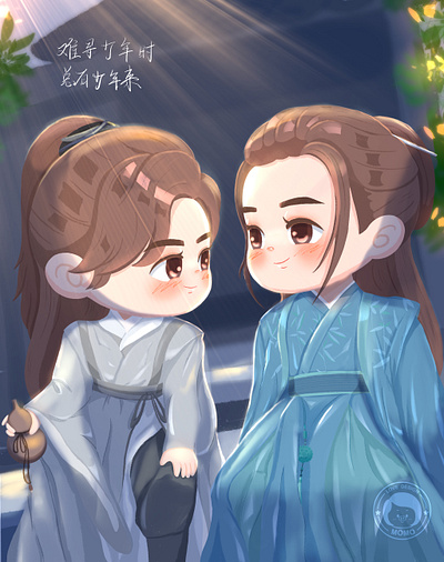 山河令 word of honor ipad 可爱 手绘 插图