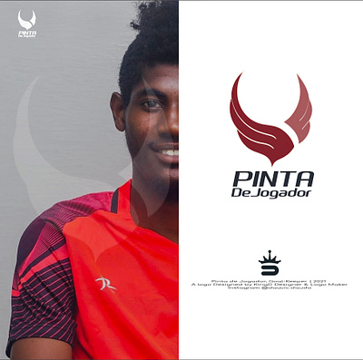 Pinta de Jogador design illustration logo