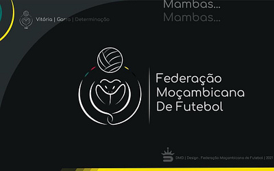 Mozambican Football Logo design illustration logo