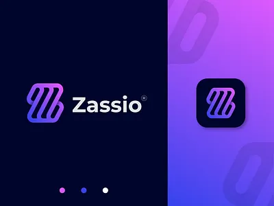 Zassio Logo Design brand design brand identity branding gradient graphic design letter z logo logo construction logo design logo inspiration logotype mark marketing minimalist logo mobile modern logo print product ui z logo