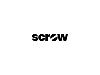 Screw illustration logo logodesign logodesigns logos logotype screw screws typography
