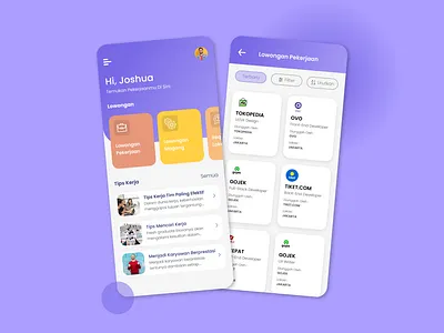 Job Vacancies app app concept app design apple application design illustration interaction interface interface design mobile mobile app mobile design mobile ui ui uiux ux