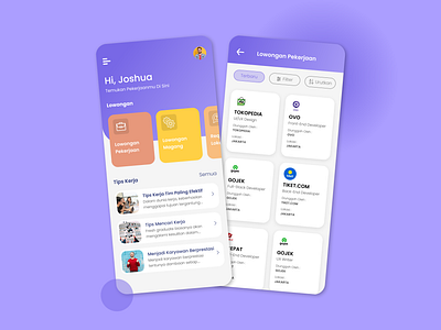 Job Vacancies app app concept app design apple application design illustration interaction interface interface design mobile mobile app mobile design mobile ui ui uiux ux