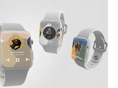 day #9 daily UI - Music Player app apple watch dailyui design figma music player ui ux