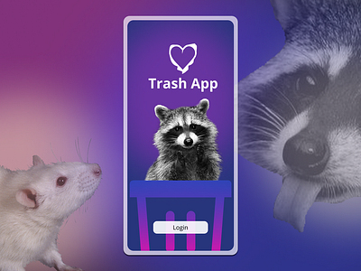 Trash App Dating - We're all Trash Here dating app dating apps funny mobile design ui ui design