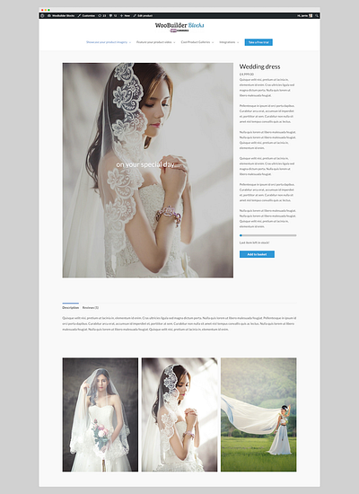 WooCommerce Product Page - Elegant Design example block editor design gutenberg woocommerce woocommerce theme woocommerceplugins woocommercewebsite wordpress wordpress design
