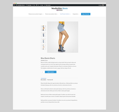 WooCommerce Product Page with vertical Product Gallery block editor gutenberg woocommerce woocommerce theme woocommerceplugins woocommercewebsite wordpress wordpress design