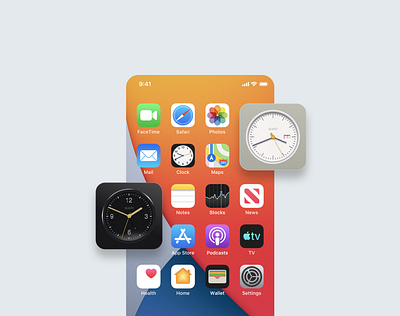 Clock, Dieter Rams edition ✨ braun clock clock app clock icon design dieter rams dieterrams ios ios app ios14 ios14homescreen iphone minimal skeuomorphic skeuomorphism widget widgets