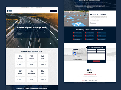 Roads & Highways Construct Landing Page 👷 architechture architect architecture asphalt brand identity branding civil engineering clean ui concrete construction construction company constructor hero image highways industrial design landing page design minimalist paving responsive web design roads web ui ux