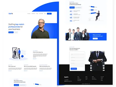 Staffing Portal | UI UX Re-Design clean design crunchers dribbble staffing ui ux website revamp