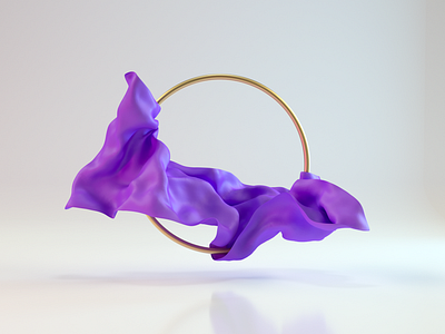 Purple Cloth 3d 3d art 3d modeling abstract art art c4d cinema4d cloth colorful houdini octanerender render