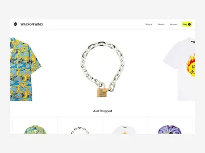 Wind On Wind animation brand branding colors design ecommerce fashion figma identity minimal transition ui ux