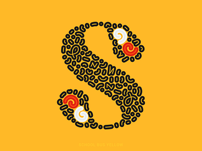 S 36daysoftype 36daysoftype2021 digital illustration illustration illustrator school bus serif vector yellow