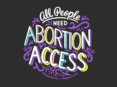 Planned Parenthood "Bans Off Our Bodies" Artist Series abortion is healthcare bans off our bodies digital art hand lettering lgbtqia planned parenthood procreate roevwade